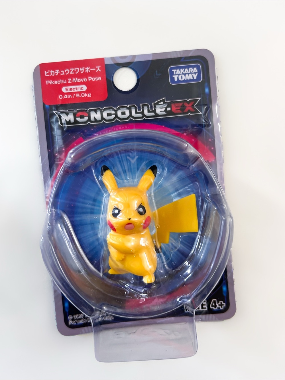 Pokémon Pikachu Z-Move Pose collectible 2” minifugure. Takara Tomy toys